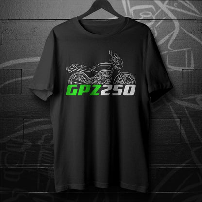Kawasaki GPZ250 Inspired T-Shirt - Motorcycle Tee Shirt for Riders