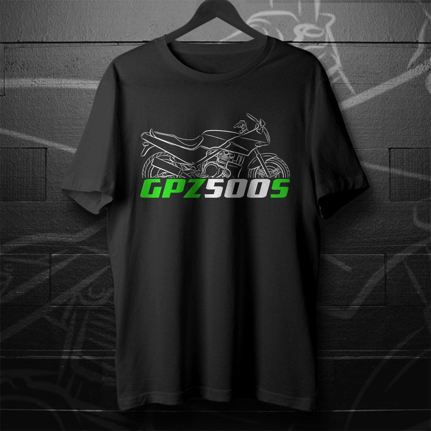 Kawasaki GPZ 500S Inspired T-Shirt - Motorcycle Tee Shirt for Riders