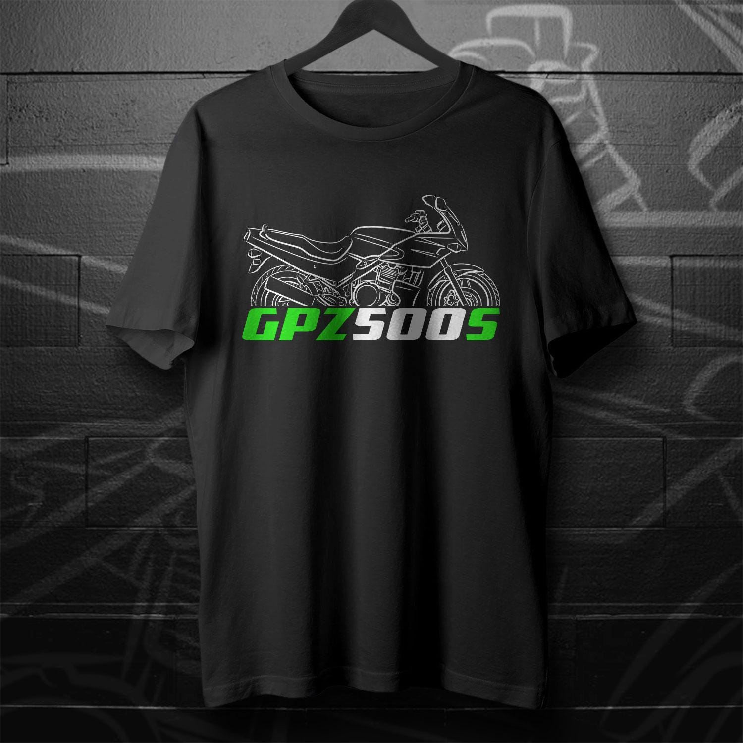 Kawasaki GPZ 500S Inspired T-Shirt - Motorcycle Tee Shirt for Riders
