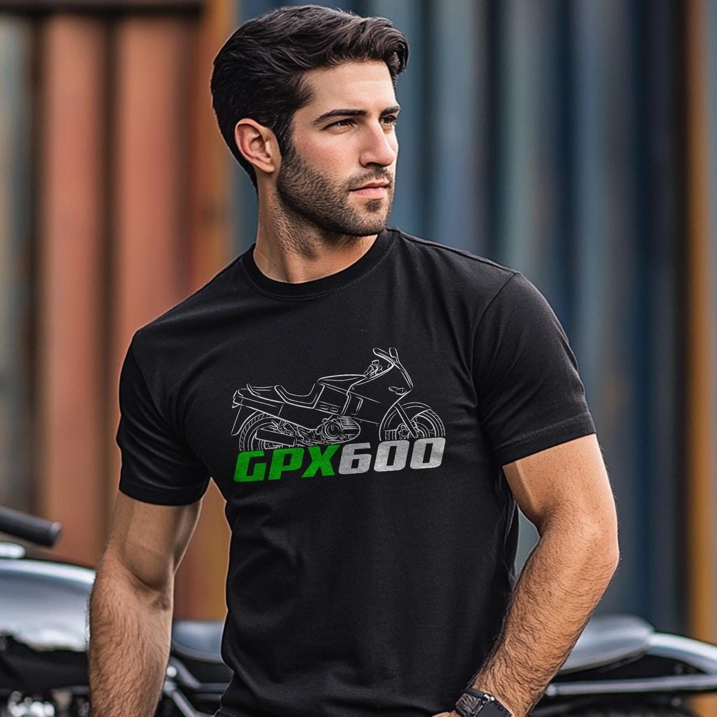 Kawasaki GPX600 Inspired T-Shirt - Motorcycle Tee Shirt for Riders