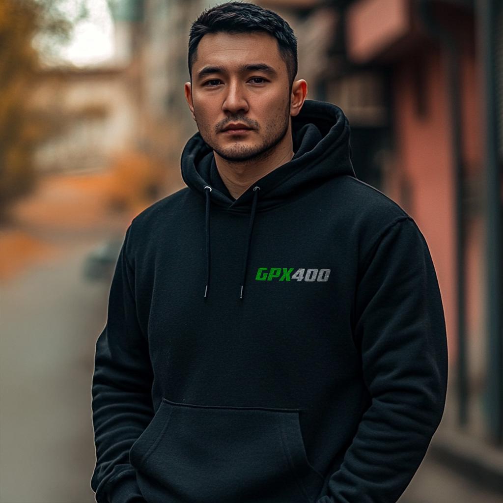 Kawasaki GPX400 Inspired Hoodie - Motorcycle Sweatshirt for Riders