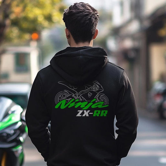Kawasaki Ninja ZX-RR Inspired Hoodie - Motorcycle Sweatshirt for Riders