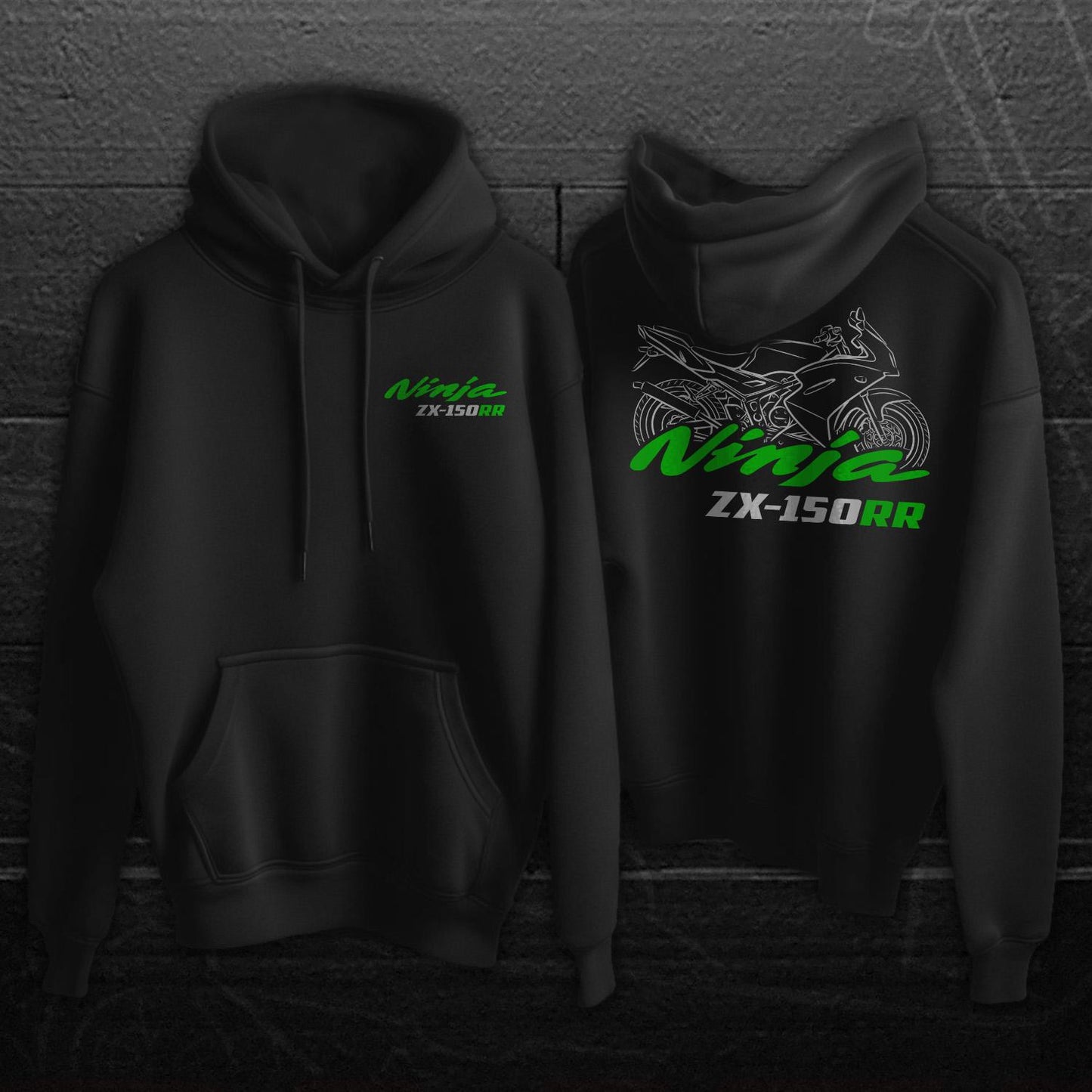 Kawasaki Ninja ZX-150RR 2012-2014 Inspired Hoodie - Motorcycle Sweatshirt for Riders