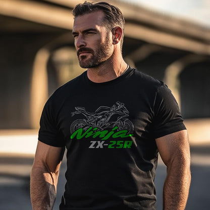 Kawasaki Ninja ZX-25R Inspired T-Shirt - Motorcycle Tee Shirt for Riders