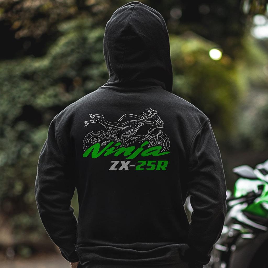 Kawasaki Ninja ZX-25R Inspired Hoodie - Motorcycle Sweatshirt for Riders