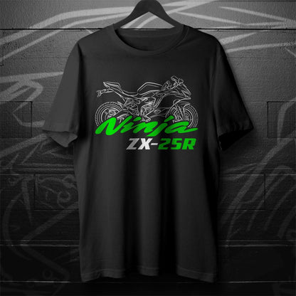 Kawasaki Ninja ZX-25R Inspired T-Shirt - Motorcycle Tee Shirt for Riders