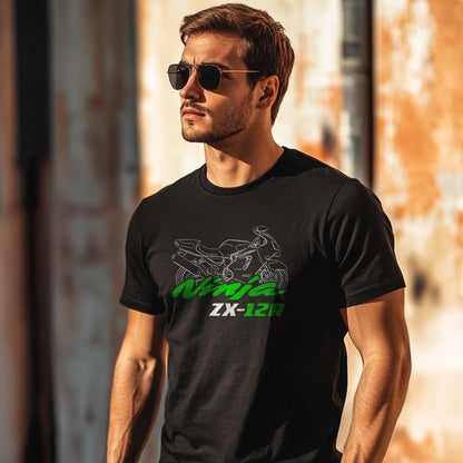 Kawasaki Ninja ZX-12R Inspired T-Shirt - Motorcycle Tee Shirt for Riders