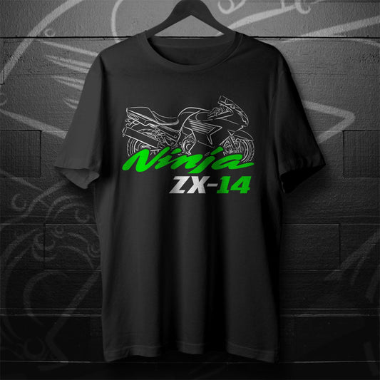 Kawasaki Ninja ZX-14 & ZX-14R Inspired T-Shirt - Motorcycle Tee Shirt for Riders