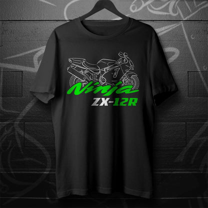 Kawasaki Ninja ZX-12R Inspired T-Shirt - Motorcycle Tee Shirt for Riders