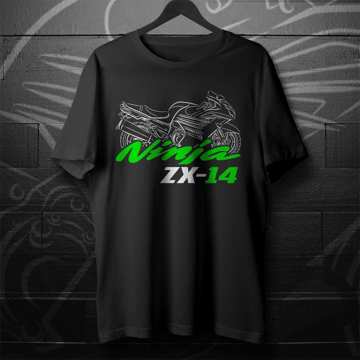 Kawasaki Ninja ZX-14 & ZX-14R Inspired T-Shirt - Motorcycle Tee Shirt for Riders