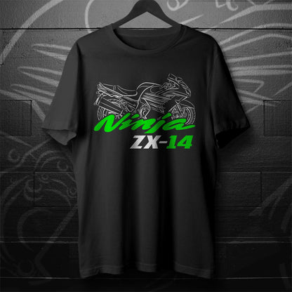 Kawasaki Ninja ZX-14 & ZX-14R Inspired T-Shirt - Motorcycle Tee Shirt for Riders