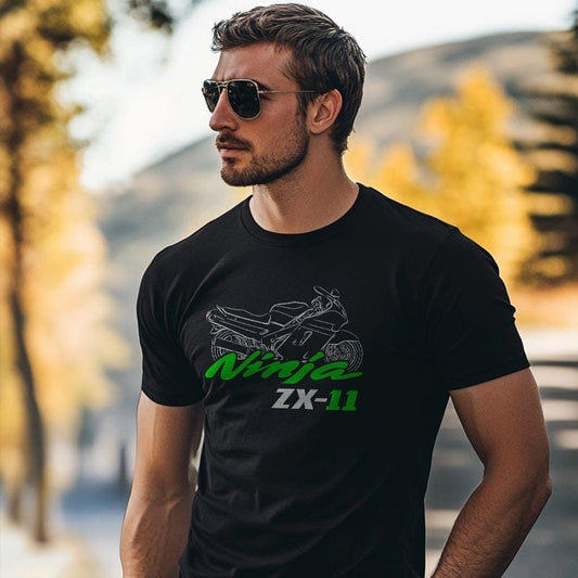 Kawasaki Ninja ZX-11 Inspired T-Shirt - Motorcycle Tee Shirt for Riders