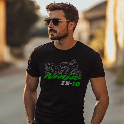 Kawasaki Ninja ZX-10 Tomcat Inspired T-Shirt - Motorcycle Tee Shirt for Riders