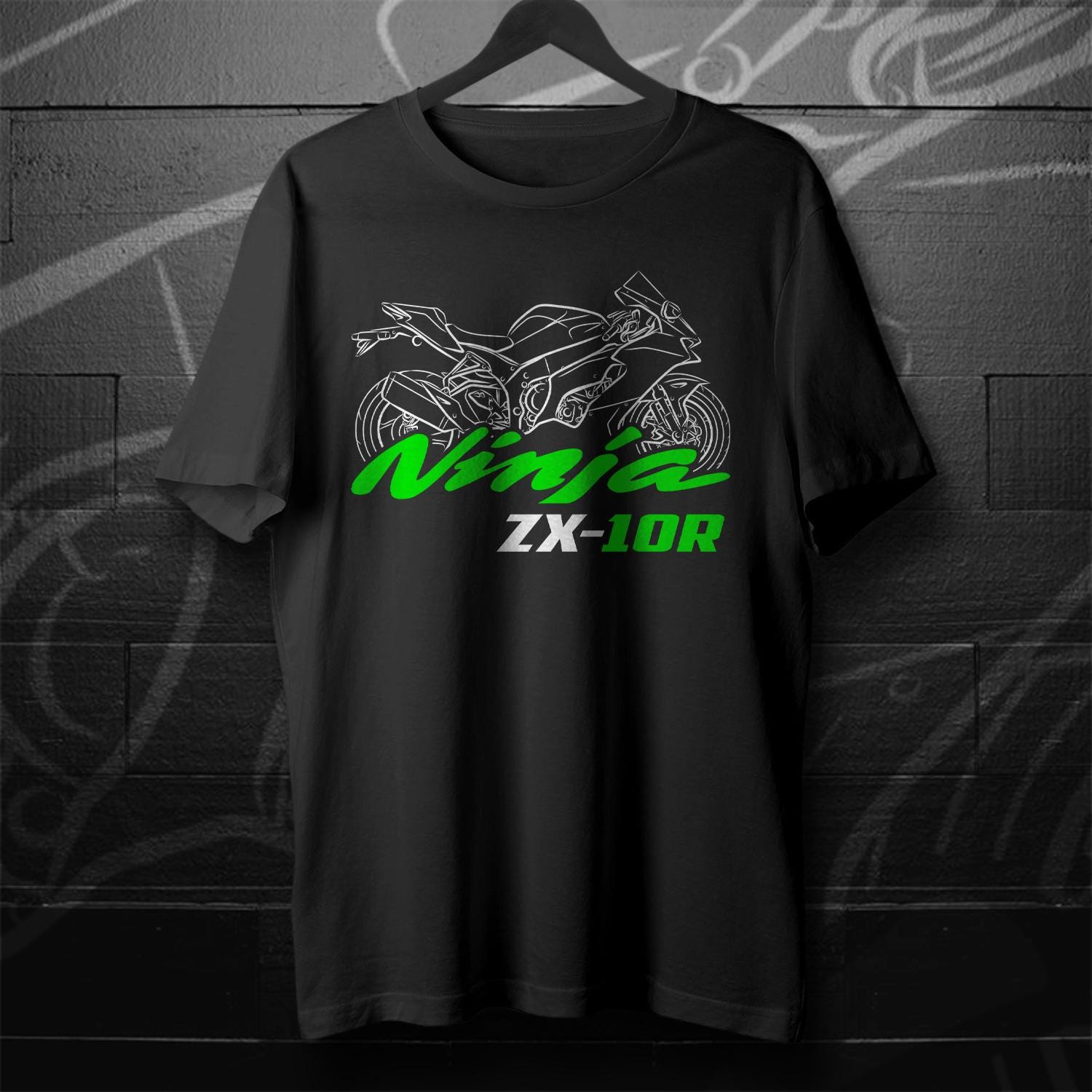 Kawasaki Ninja ZX-10R Inspired T-Shirt - Motorcycle Tee Shirt for Riders