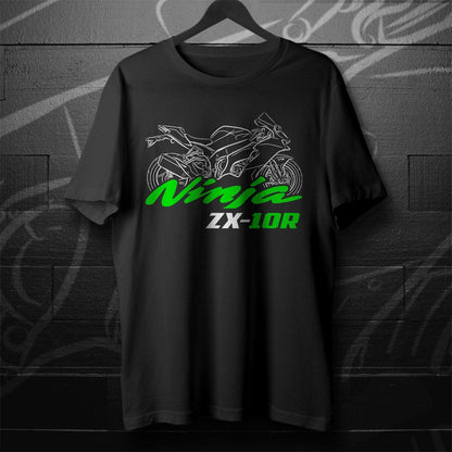 Kawasaki Ninja ZX-10R Inspired T-Shirt - Motorcycle Tee Shirt for Riders