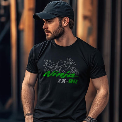 Kawasaki Ninja ZX-9R Inspired T-Shirt - Motorcycle Tee Shirt for Riders