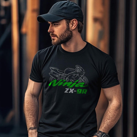 Kawasaki Ninja ZX-9R Inspired T-Shirt - Motorcycle Tee Shirt for Riders