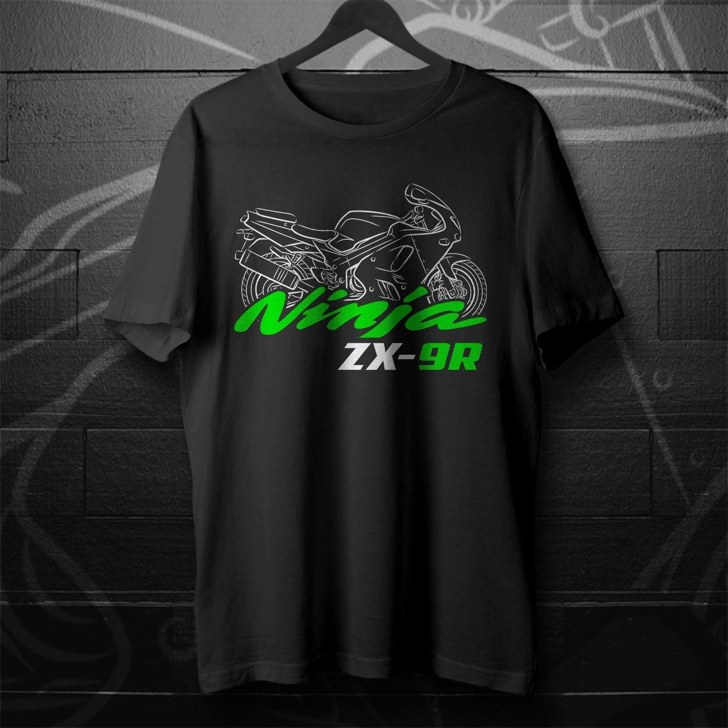 Kawasaki Ninja ZX-9R Inspired T-Shirt - Motorcycle Tee Shirt for Riders