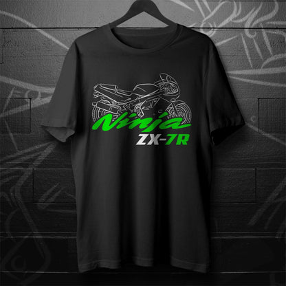 Kawasaki Ninja ZX-7R Inspired T-Shirt - Motorcycle Tee Shirt for Riders