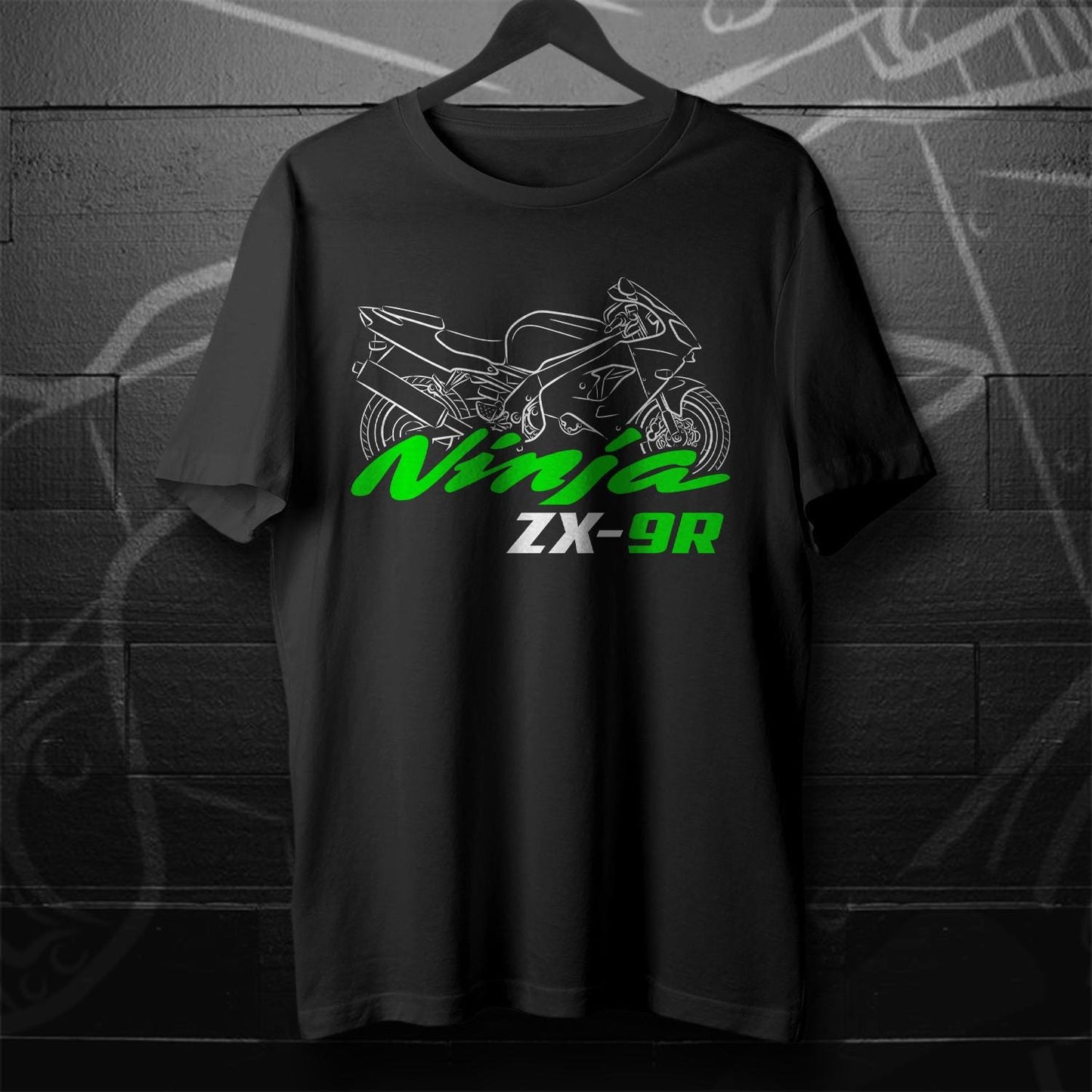 Kawasaki Ninja ZX-9R Inspired T-Shirt - Motorcycle Tee Shirt for Riders