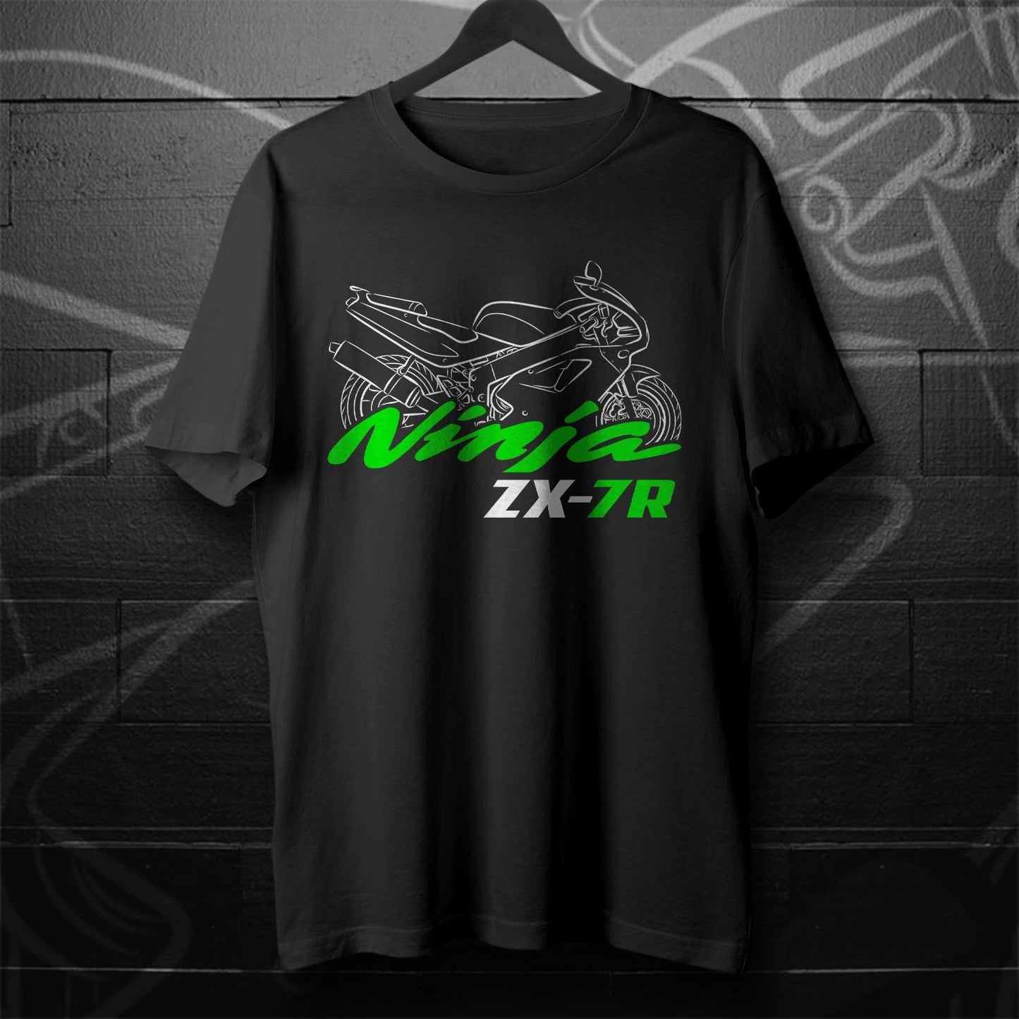 Kawasaki Ninja ZX-7R Inspired T-Shirt - Motorcycle Tee Shirt for Riders