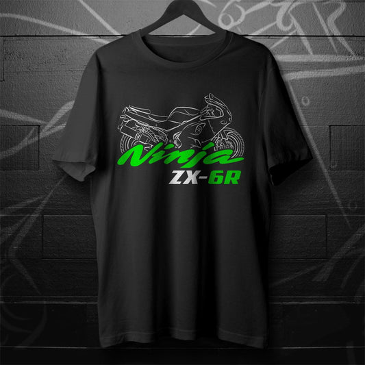Kawasaki Ninja ZX-6R 1995-2008 Inspired T-Shirt - Motorcycle Tee Shirt for Riders
