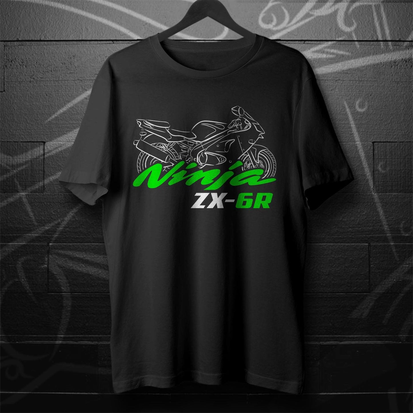 Kawasaki Ninja ZX-6R 1995-2008 Inspired T-Shirt - Motorcycle Tee Shirt for Riders
