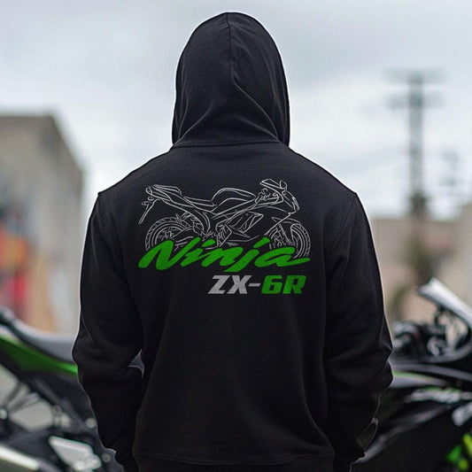 Kawasaki Ninja ZX-6R 1995-2008 Inspired Hoodie - Motorcycle Sweatshirt for Riders