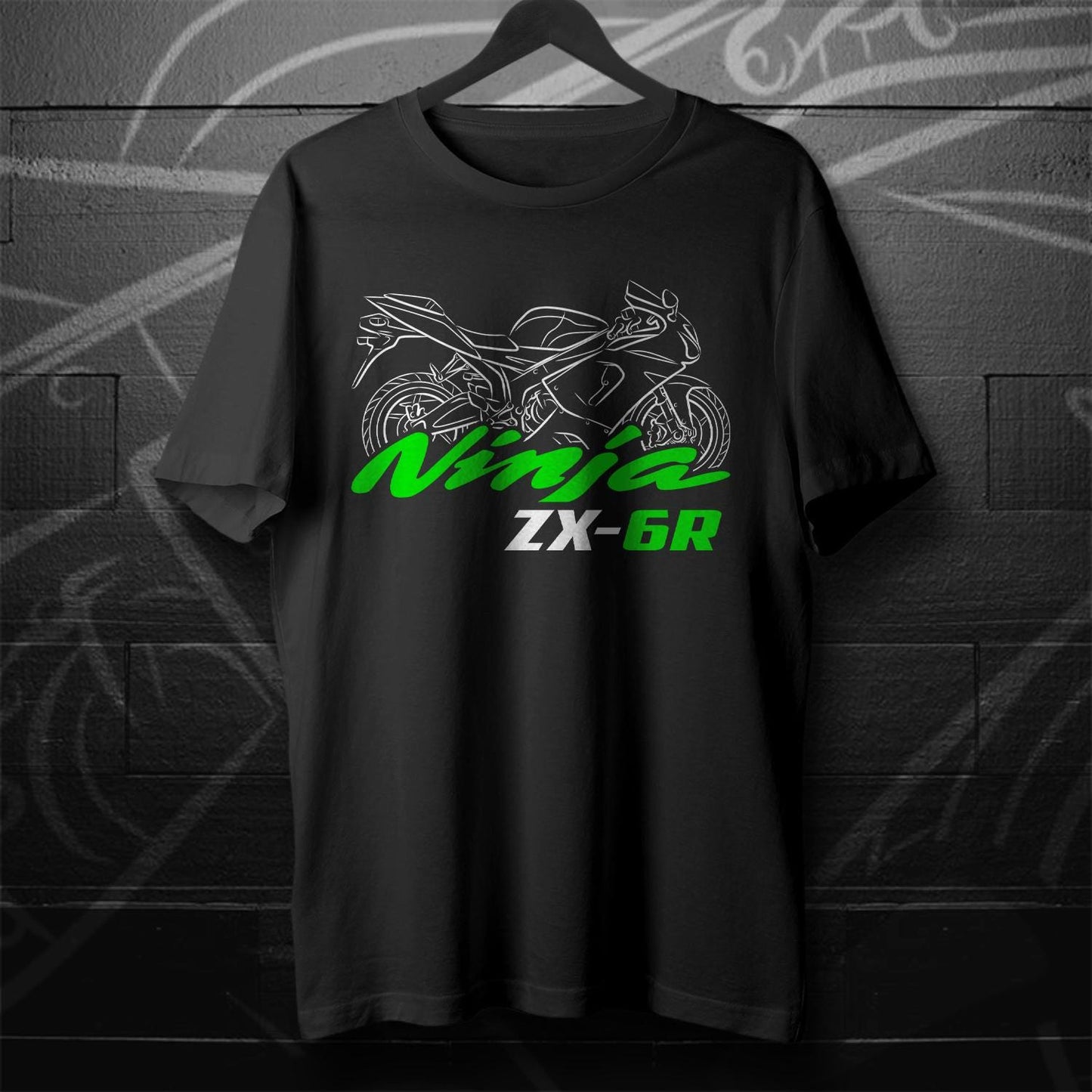 Kawasaki Ninja ZX-6R 1995-2008 Inspired T-Shirt - Motorcycle Tee Shirt for Riders