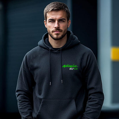 Kawasaki Ninja H2 SX Inspired Hoodie - Motorcycle Sweatshirt for Riders