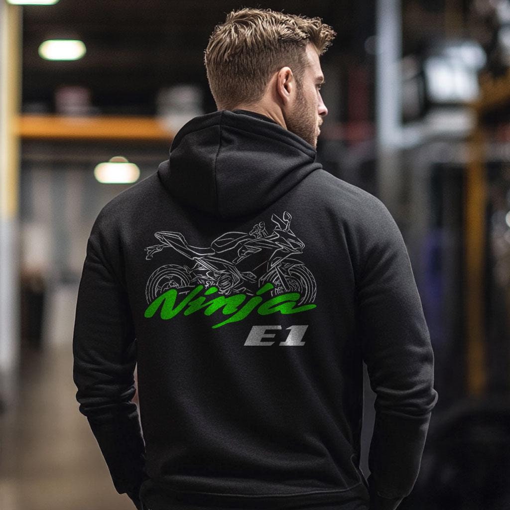 Kawasaki Ninja e1 2024 Inspired Hoodie - Motorcycle Sweatshirt for Riders