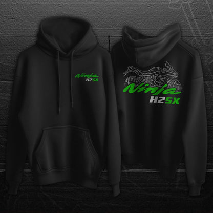 Kawasaki Ninja H2 SX Inspired Hoodie - Motorcycle Sweatshirt for Riders
