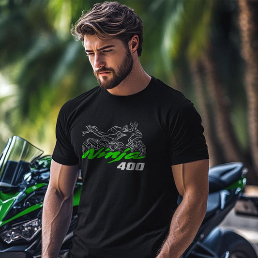 Kawasaki Ninja 400 Inspired T-Shirt - Motorcycle Tee Shirt for Riders