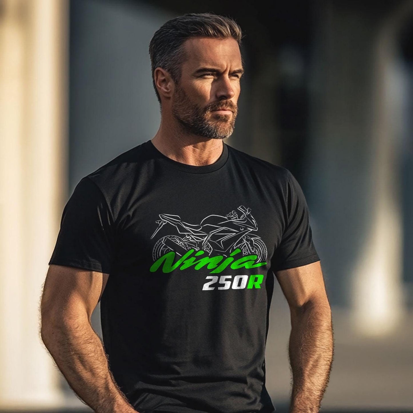 Kawasaki Ninja 250R Inspired T-Shirt - Motorcycle Tee Shirt for Riders