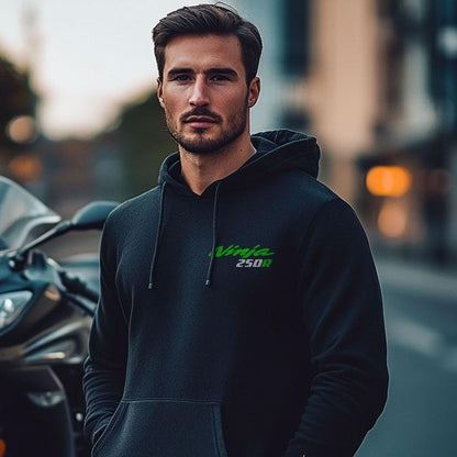 Kawasaki Ninja 250R Inspired Hoodie - Motorcycle Sweatshirt for Riders