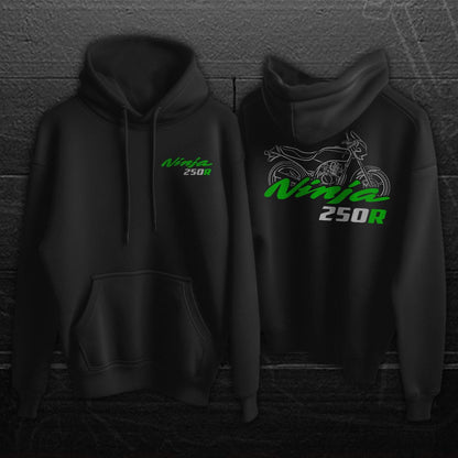Kawasaki Ninja 250R Inspired Hoodie - Motorcycle Sweatshirt for Riders