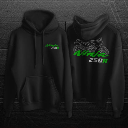 Kawasaki Ninja 250R Inspired Hoodie - Motorcycle Sweatshirt for Riders