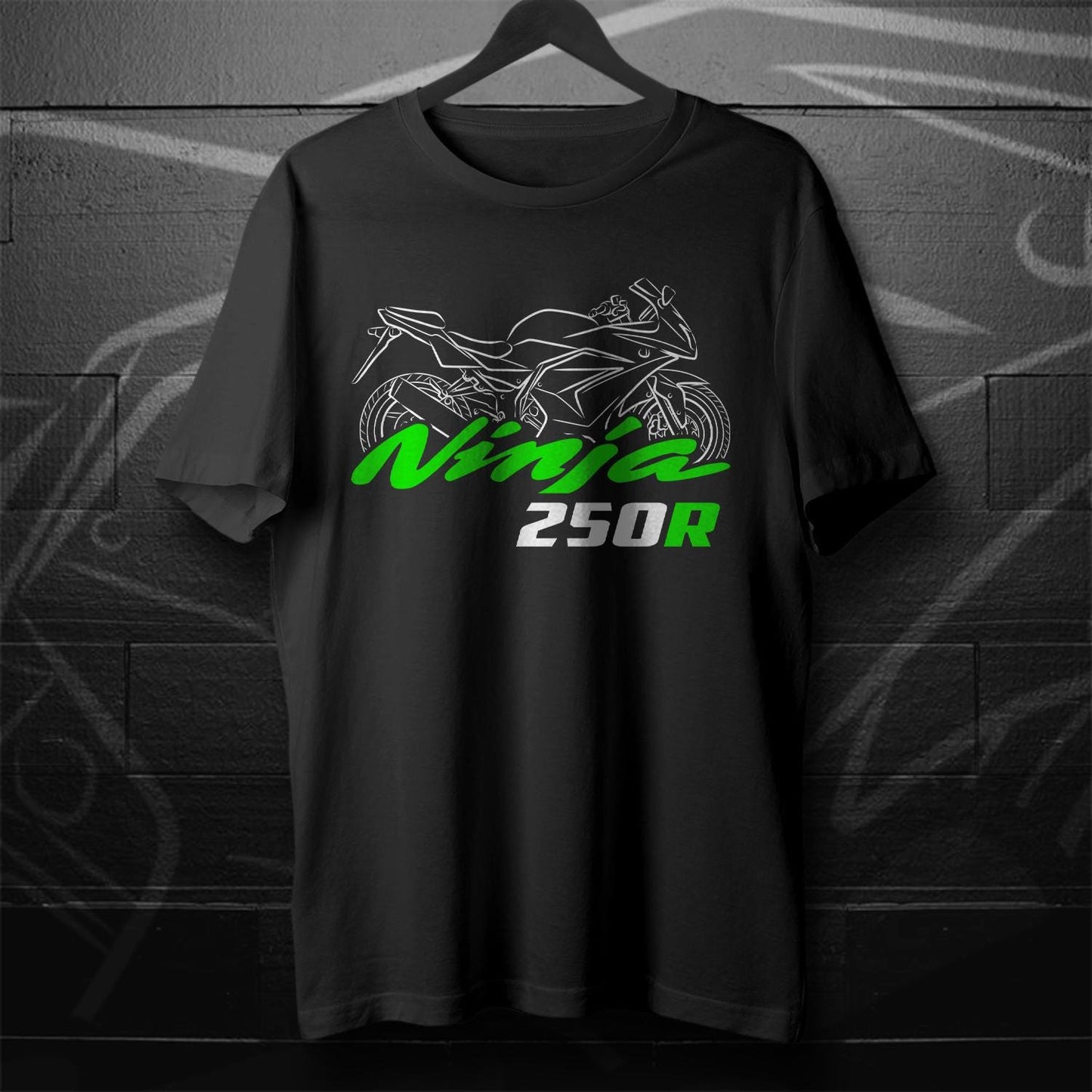 Kawasaki Ninja 250R Inspired T-Shirt - Motorcycle Tee Shirt for Riders