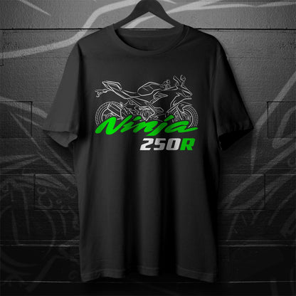 Kawasaki Ninja 250R Inspired T-Shirt - Motorcycle Tee Shirt for Riders
