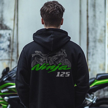 Kawasaki Ninja 125 Inspired Hoodie - Motorcycle Sweatshirt for Riders