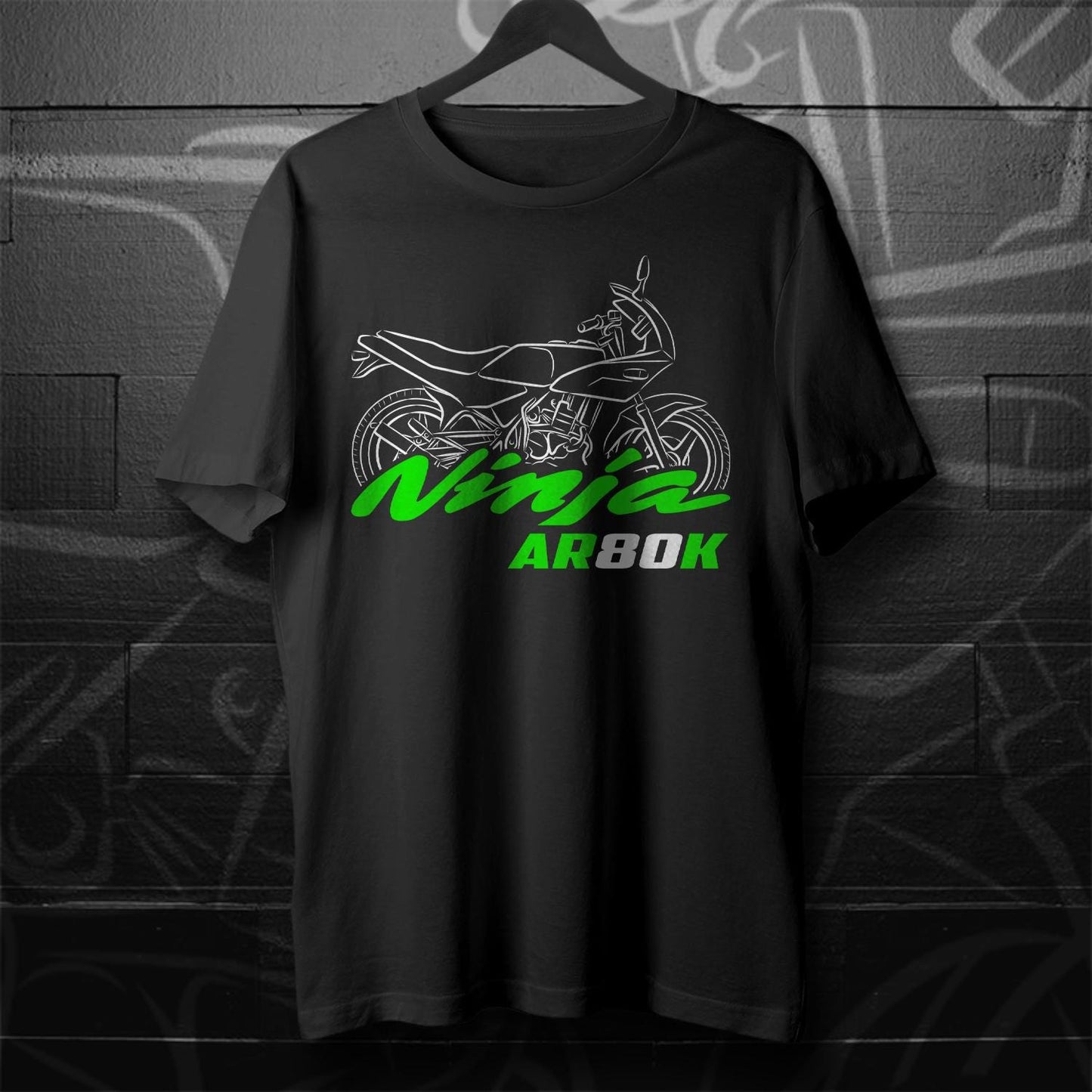 Kawasaki Ninja 80RR & AR80K Inspired T-Shirt - Motorcycle Tee Shirt for Riders