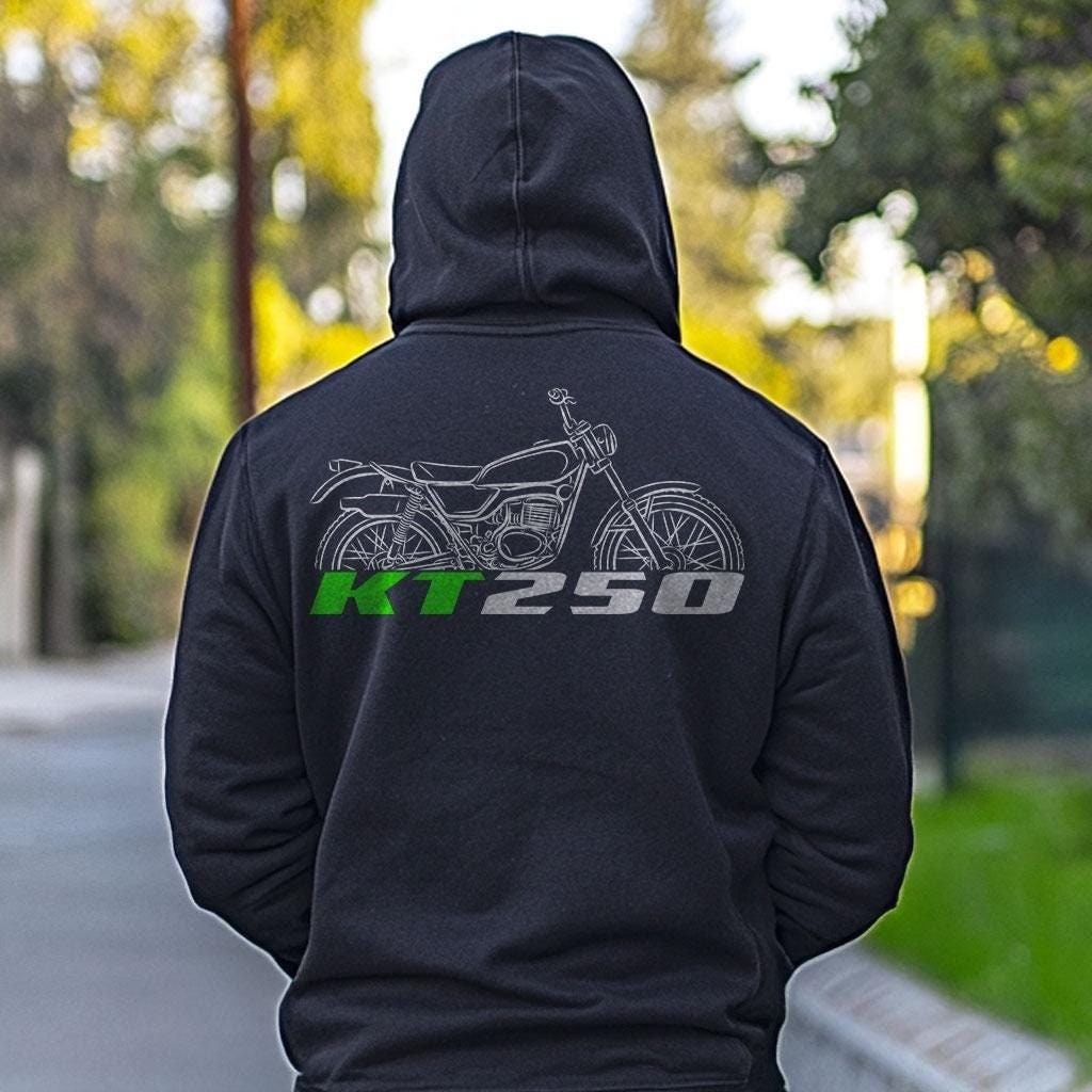 Kawasaki KT250 Inspired Hoodie - Motorcycle Sweatshirt for Riders