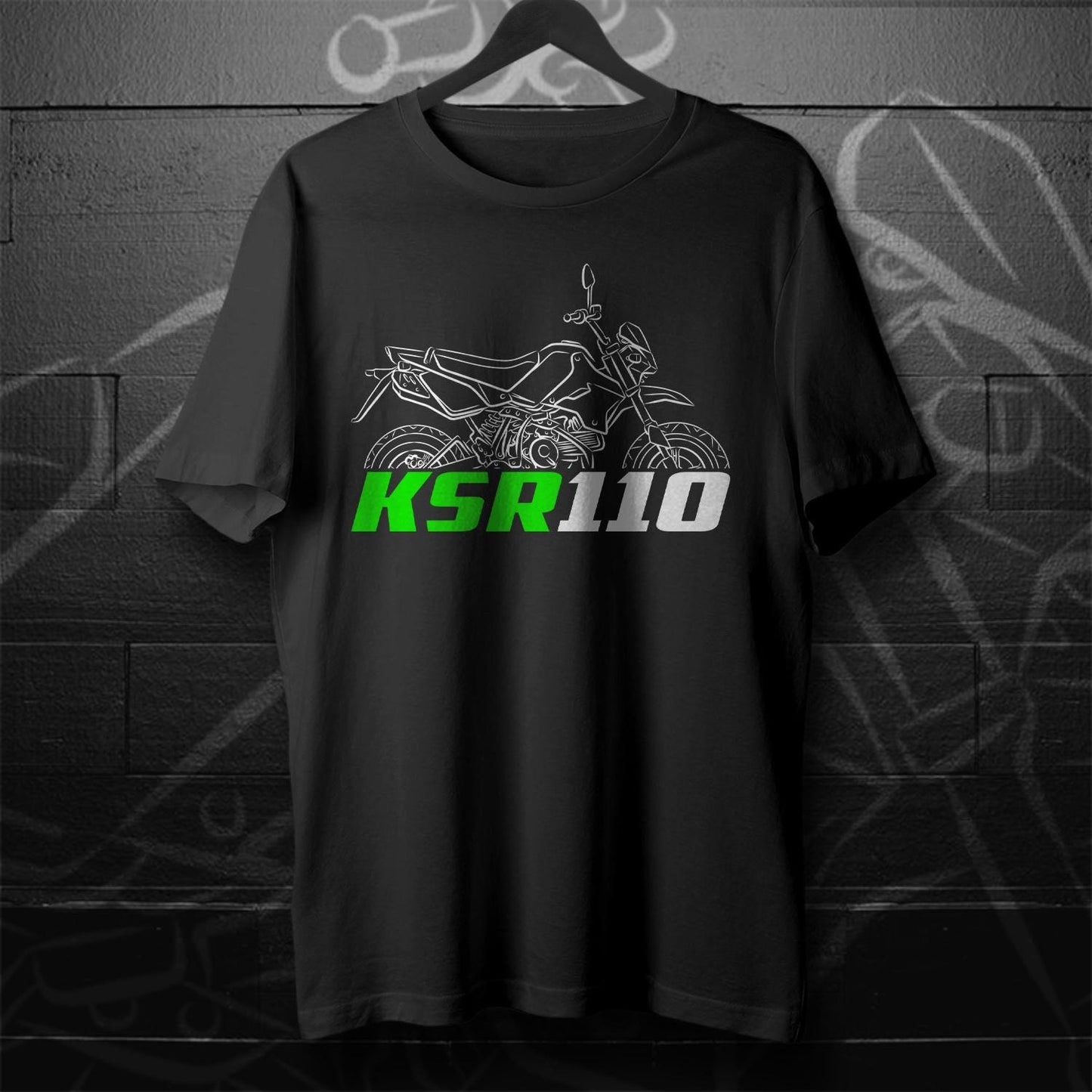 Kawasaki KSR110 Inspired T-Shirt - Motorcycle Tee Shirt for Riders