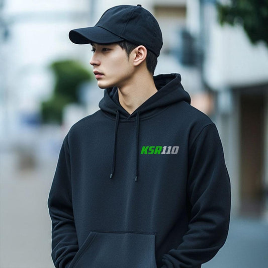 Kawasaki KSR110 Inspired Hoodie - Motorcycle Sweatshirt for Riders
