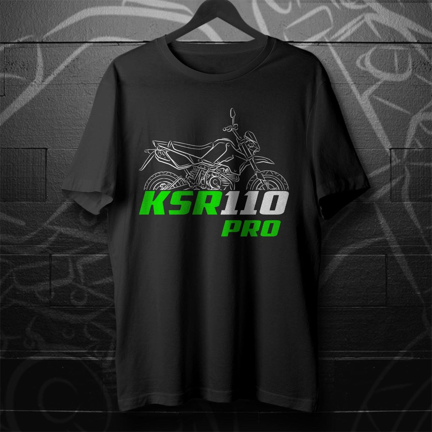 Kawasaki KSR110 Inspired T-Shirt - Motorcycle Tee Shirt for Riders