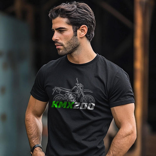 Kawasaki KMX 200 Inspired T-Shirt - Motorcycle Tee Shirt for Riders