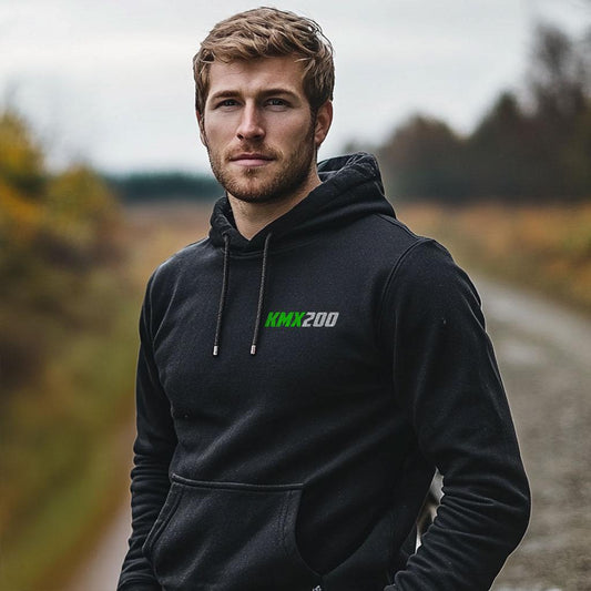 Kawasaki KMX 200 Inspired Hoodie - Motorcycle Sweatshirt for Riders