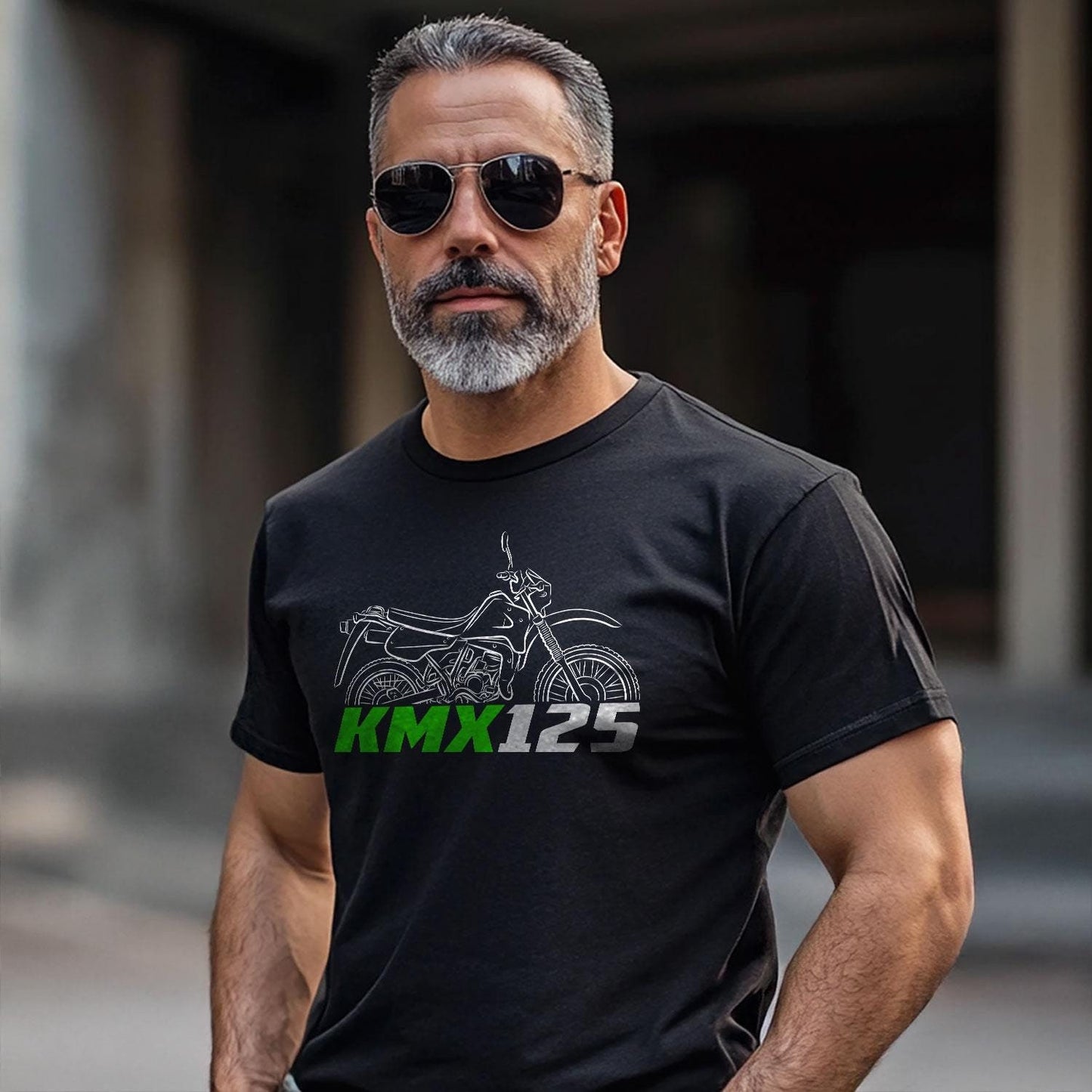 Kawasaki KMX 125 Inspired T-Shirt - Motorcycle Tee Shirt for Riders