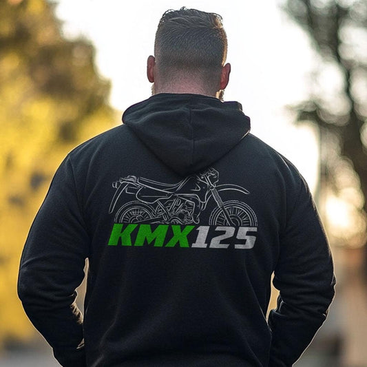 Kawasaki KMX 125 Inspired Hoodie - Motorcycle Sweatshirt for Riders