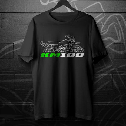 Kawasaki KM100 Inspired T-Shirt - Motorcycle Tee Shirt for Riders